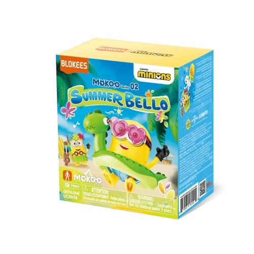 BLOKEES : MINIONS - Summer Bello Mokoo Series 02 Blind Box Model Kit (1)