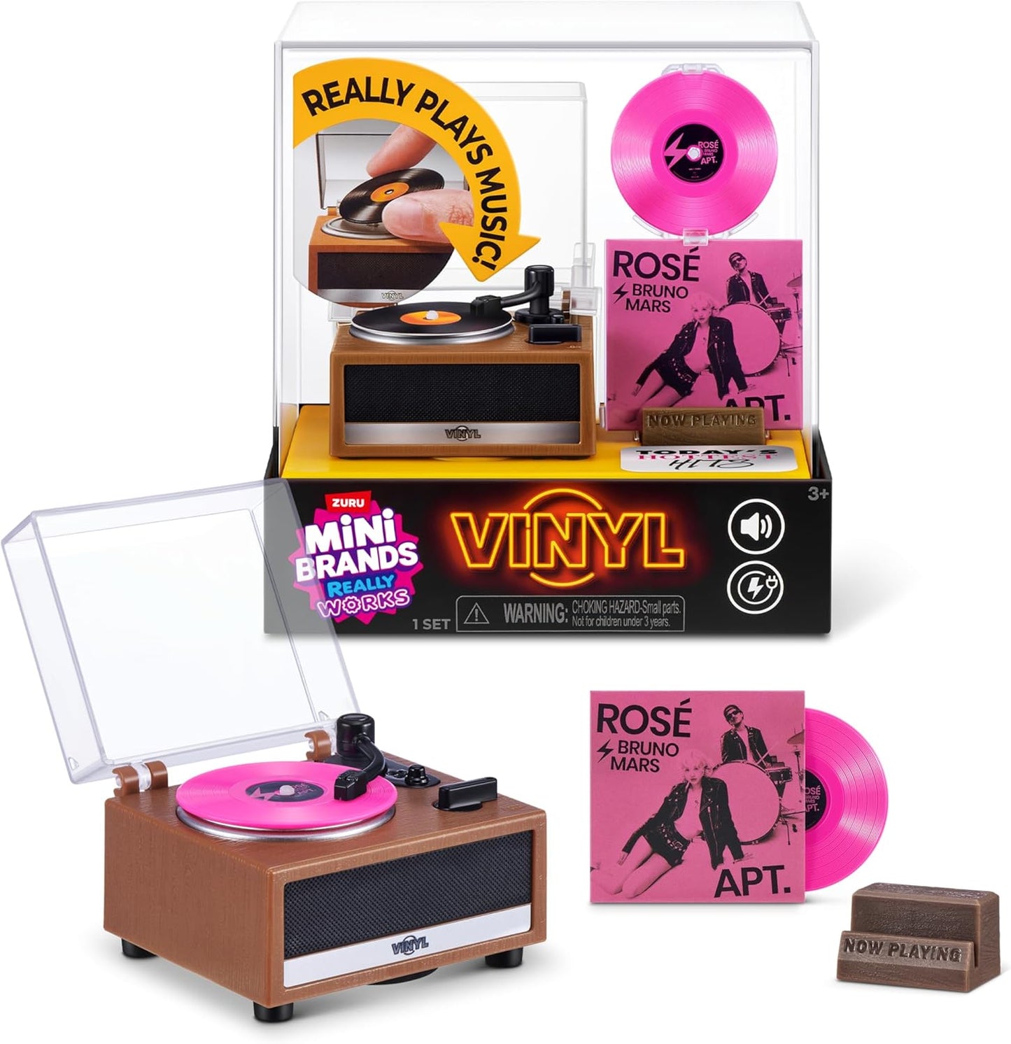 MINI BRANDS - Really Works Vinyl Record Player Series 1 Playset
