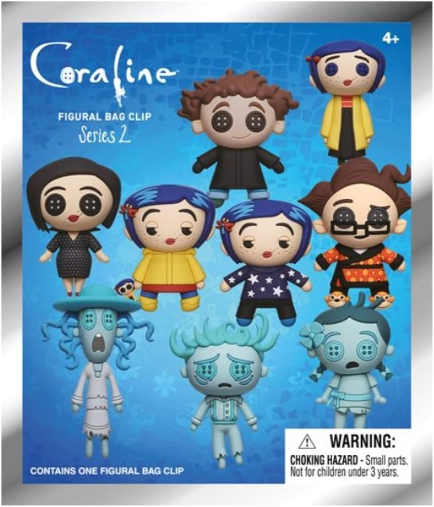 CORALINE - Series 2 Mystery Blind Bag Keyring / Bag Clip