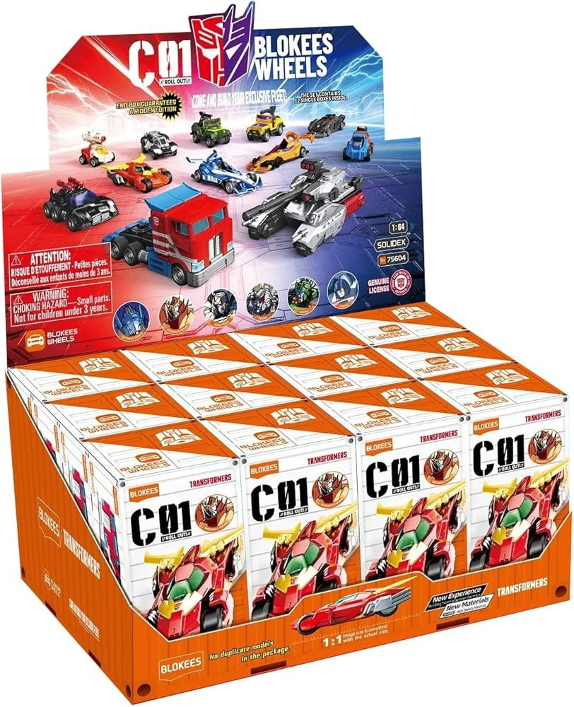 BLOKEES : TRANSFORMERS - C01 Auto Prime Wheels Roll Out Blind Box Model Kit (1)