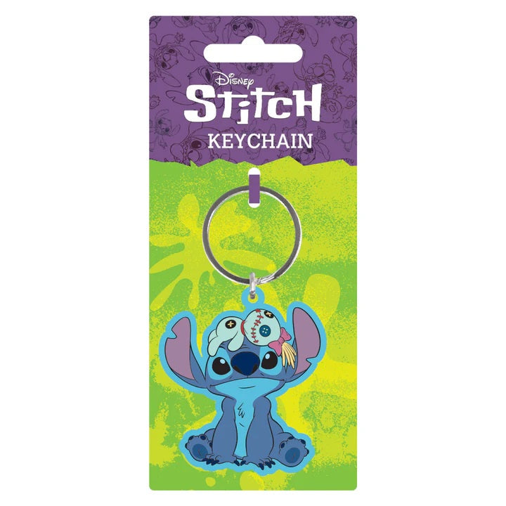 DISNEY : LILO & STITCH - Stitch & Scrump Rubber Keyring