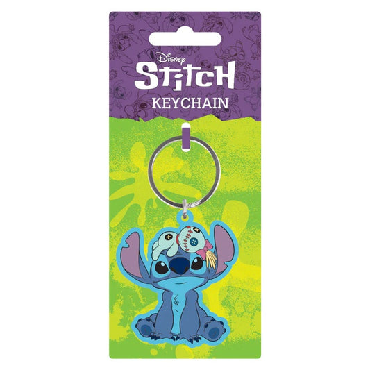 DISNEY : LILO & STITCH - Stitch & Scrump Rubber Keyring