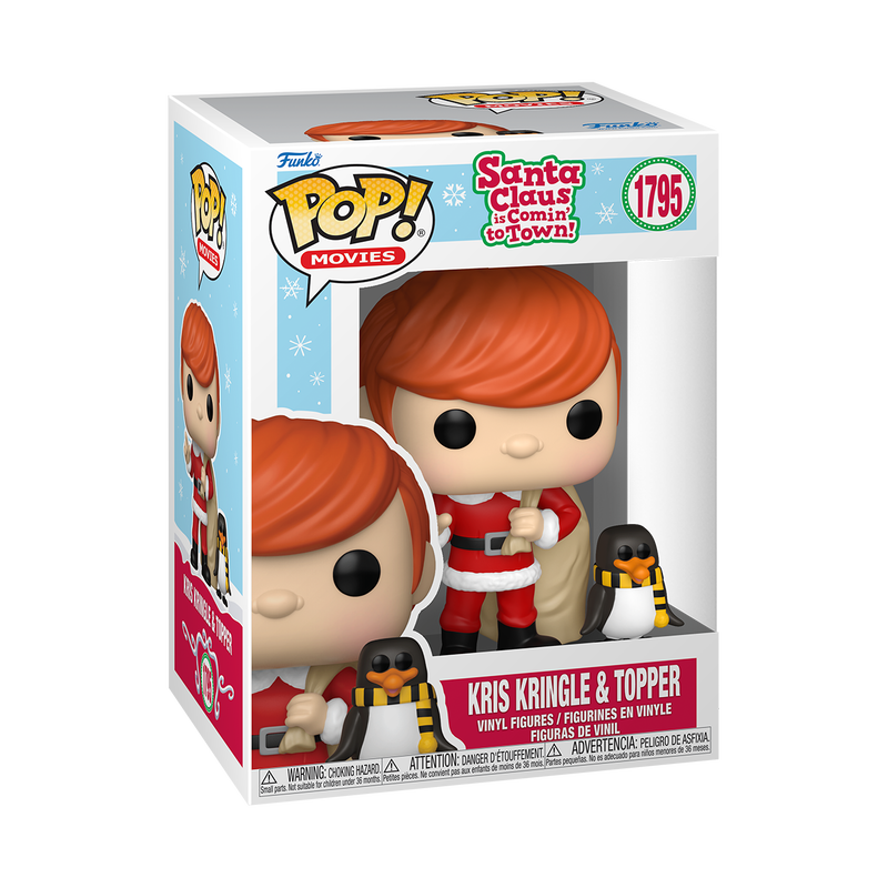 SANTA CLAUS IS COMIN' TO TOWN! - Kris Kringle & Topper #1795 Funko Pop!