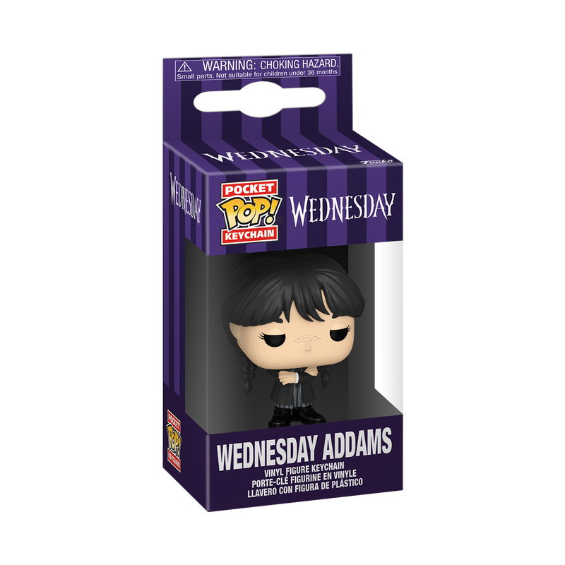 WEDNESDAY - Wednesday Addams (Black Coat) Funko Pocket Pop! Keychain