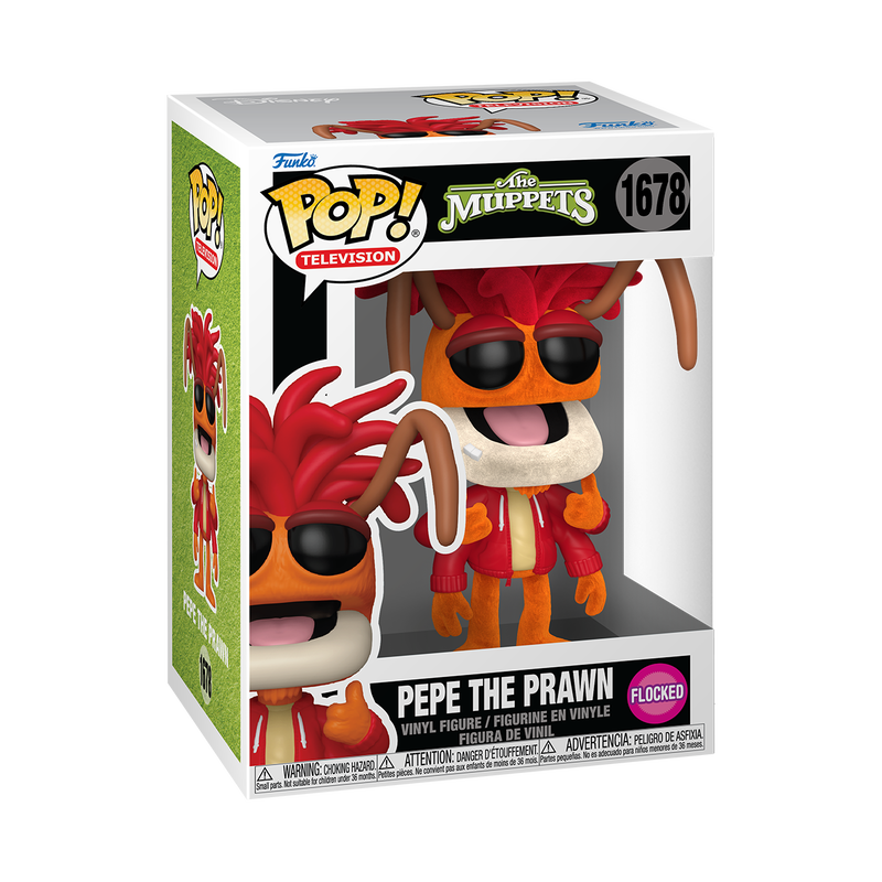 MUPPETS - Pepe The Prawn (Flocked) #1678 Funko Pop!