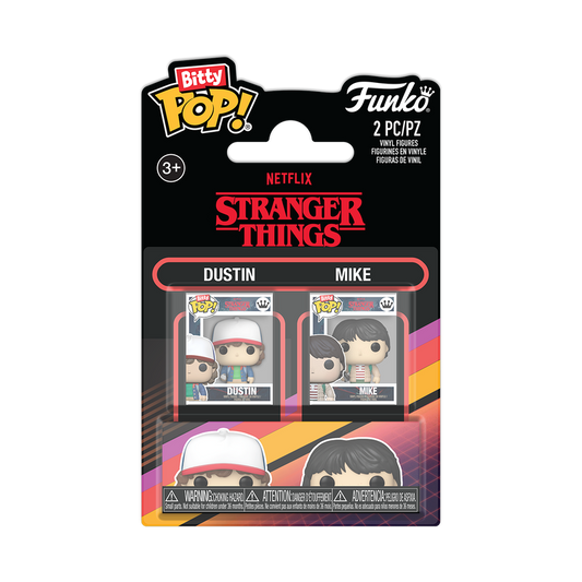 STRANGER THINGS - Dustin & Mike Bitty Funko Pop! 2-Pack