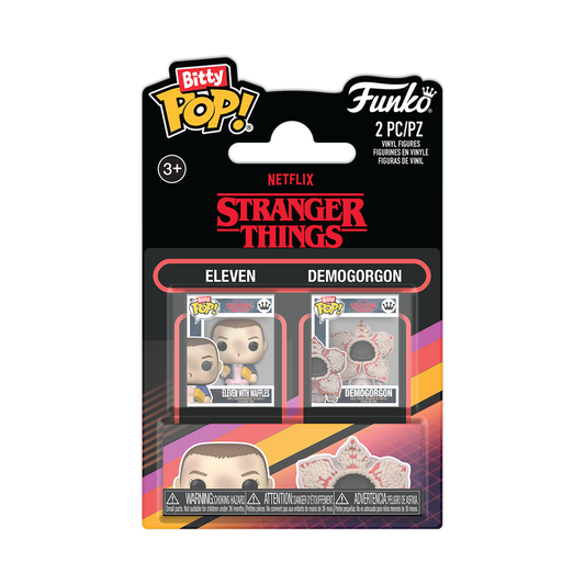 STRANGER THINGS - Eleven & Demogorgon Bitty Funko Pop! 2-Pack