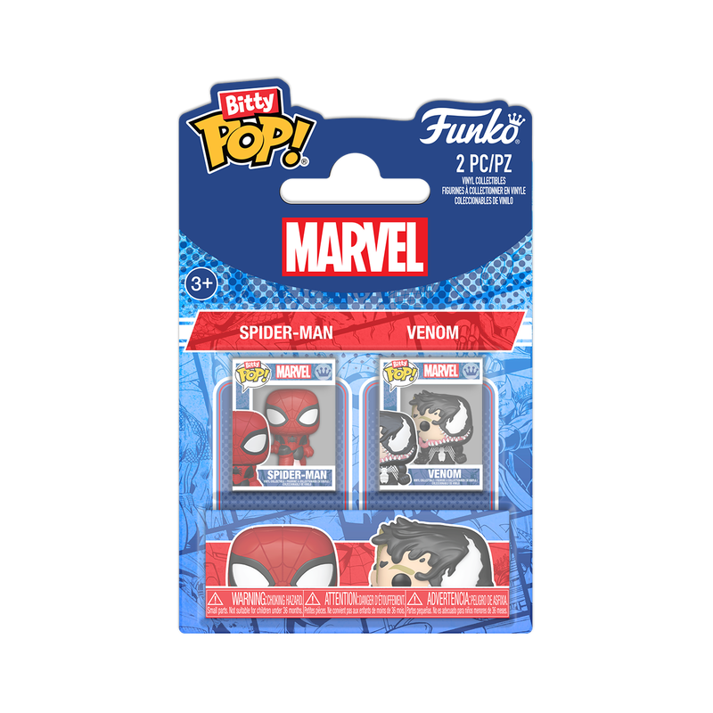 MARVEL - Spider-Man & Venom Funko Bitty Pop! 2 Pack