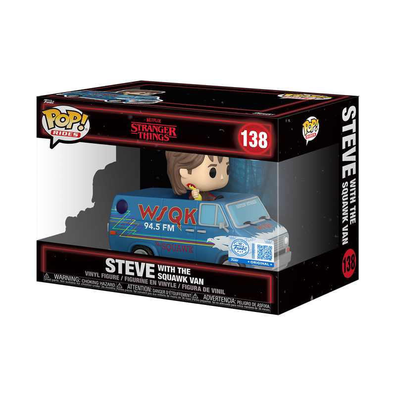 STRANGER THINGS - Steve With Squawk Van #138 Funko Pop! Rides