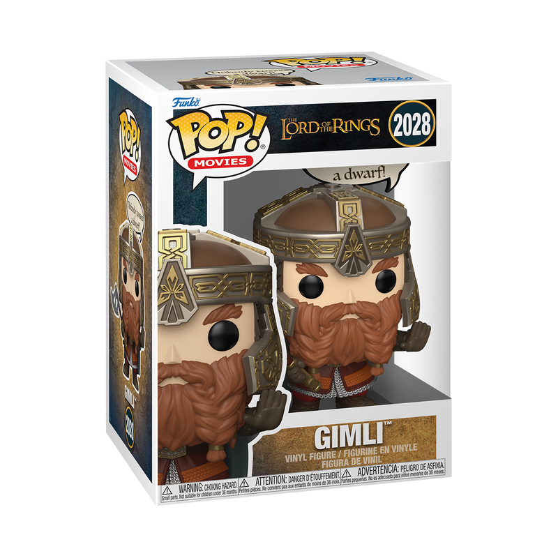 LORD OF THE RINGS - Gimli (Nobody Tosses A Dwarf) #2028 Funko Pop!