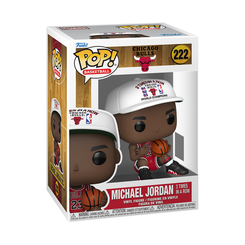 NBA : CHICAGO BULLS - Michael Jordan 3 Times in a Row #222 Funko Pop!