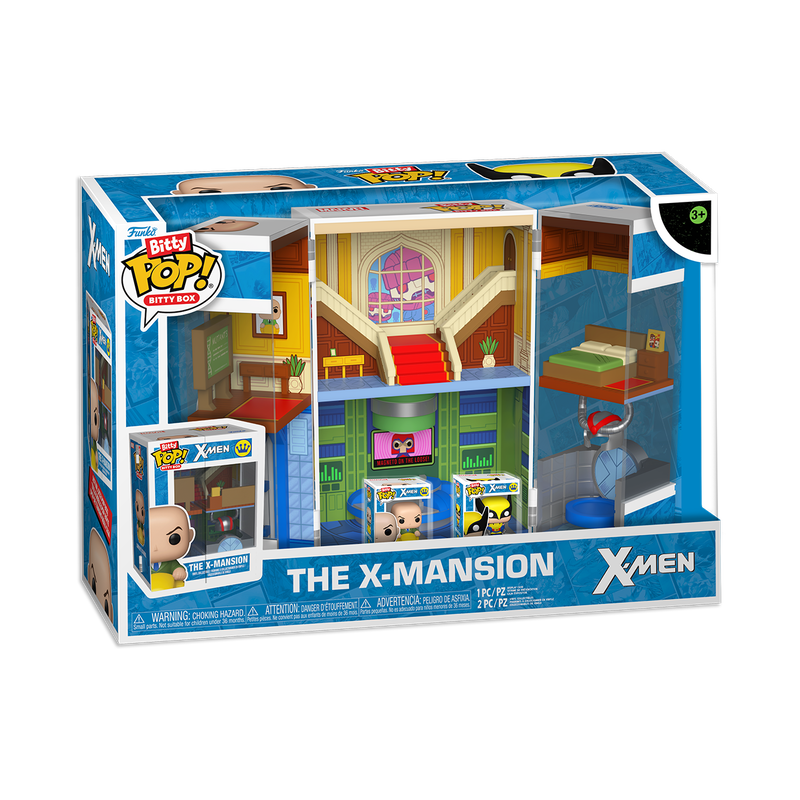 MARVEL : X-MEN - X-Mansion Funko Bitty Pop! Display Set