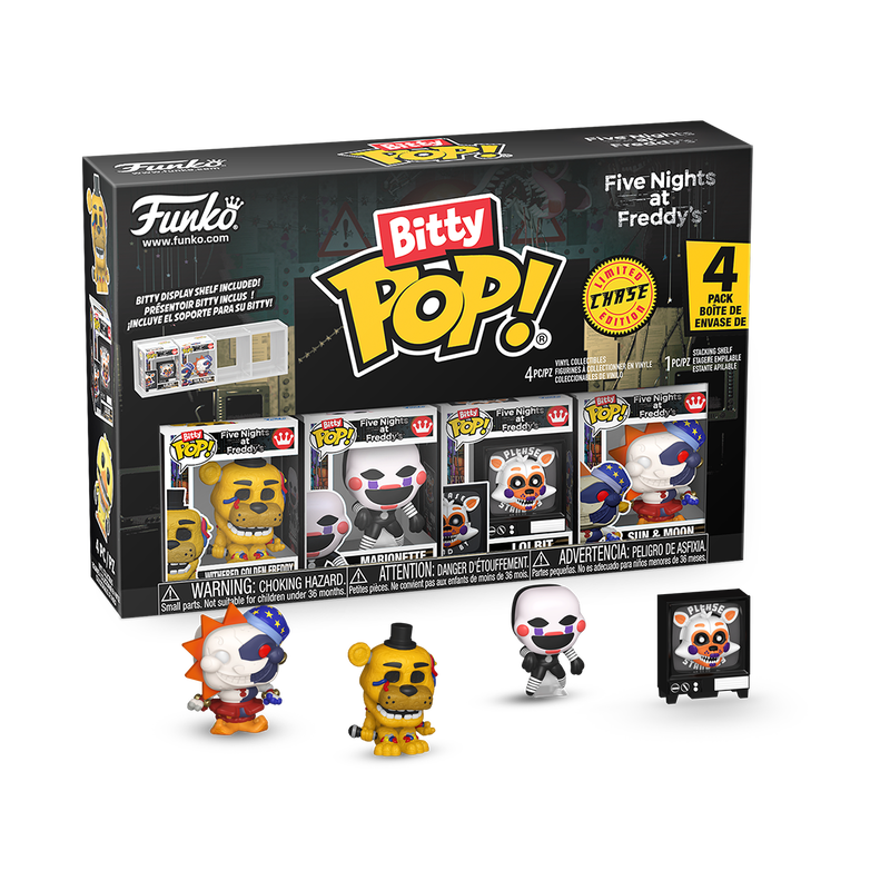 FIVE NIGHTS AT FREDDY'S - Withered Golden Freddy Funko Bitty Pop! 4-Pack