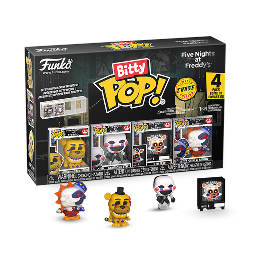 FIVE NIGHTS AT FREDDY'S - Withered Golden Freddy Funko Bitty Pop! 4-Pack