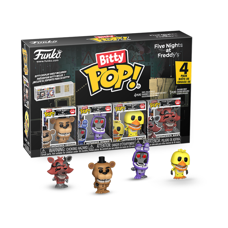 FIVE NIGHTS AT FREDDY'S - Withered Freddy Funko Bitty Pop! 4-Pack