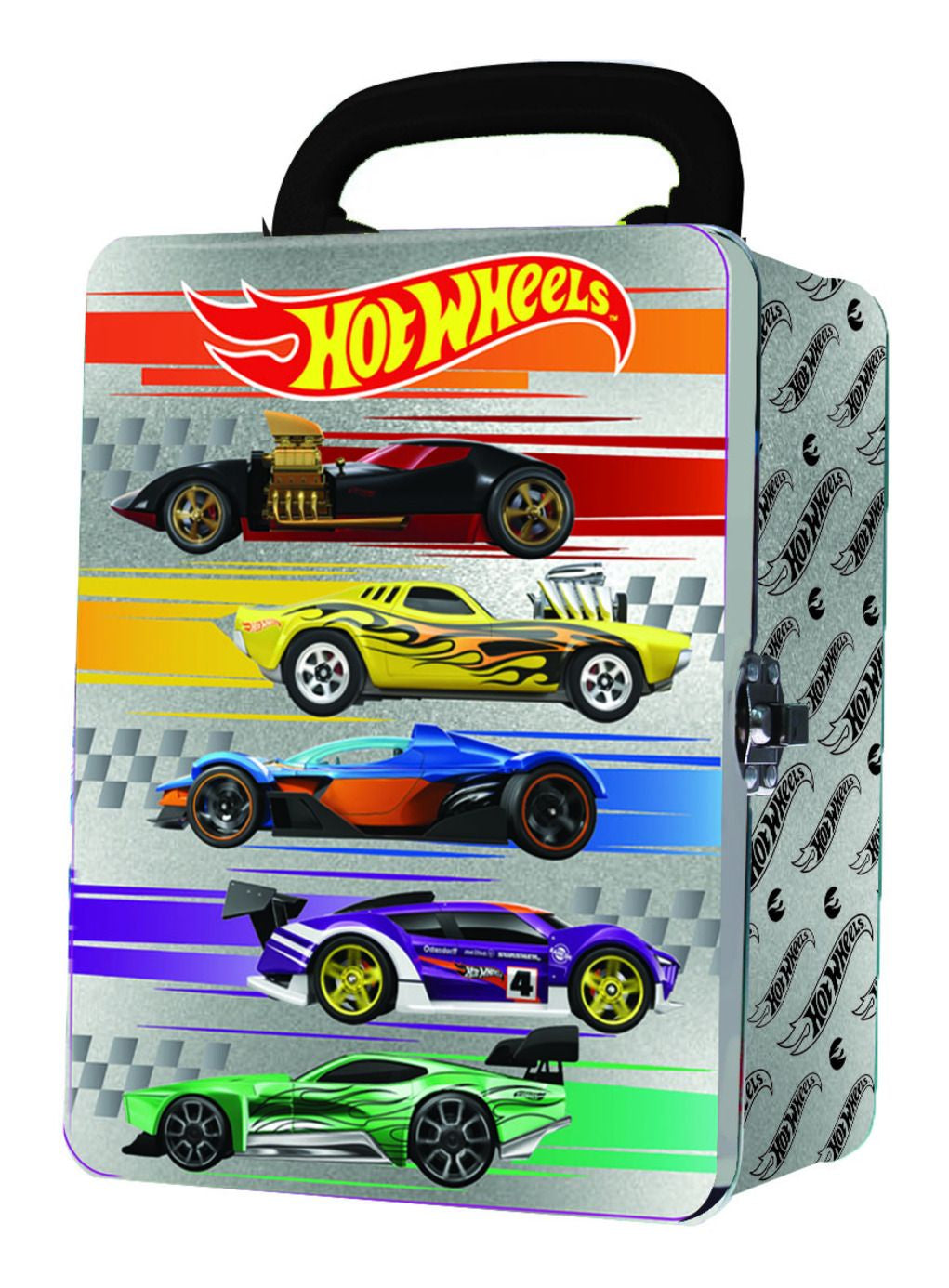 HOT WHEELS - Tin Car Storage Case - Silver