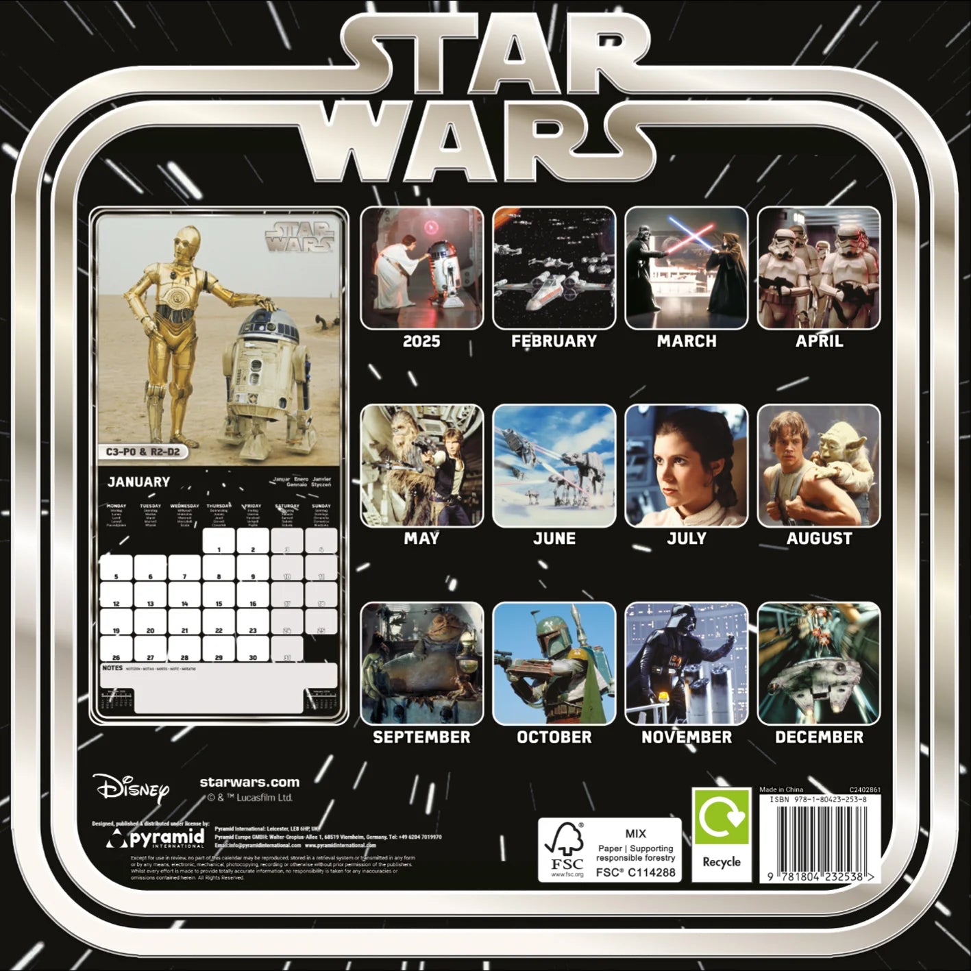 STAR WARS - Classic 2026 Calendar