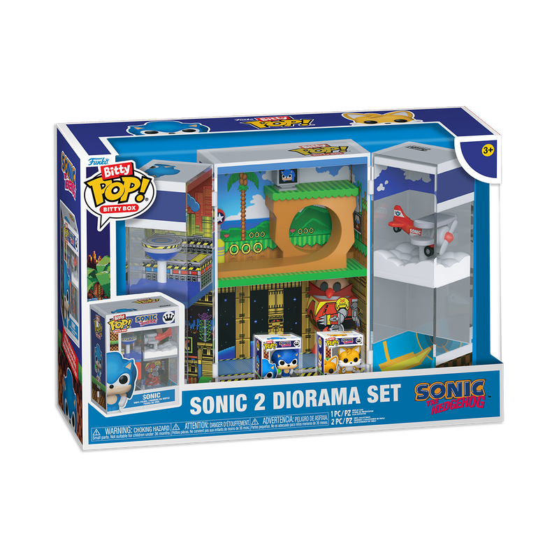 SONIC THE HEDGEHOG - Sonic 2 Bitty Funko Pop! Diorama Set