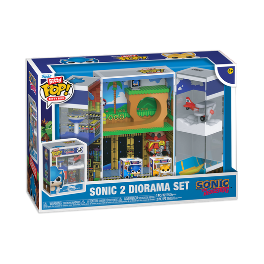 SONIC THE HEDGEHOG - Sonic 2 Bitty Funko Pop! Diorama Set