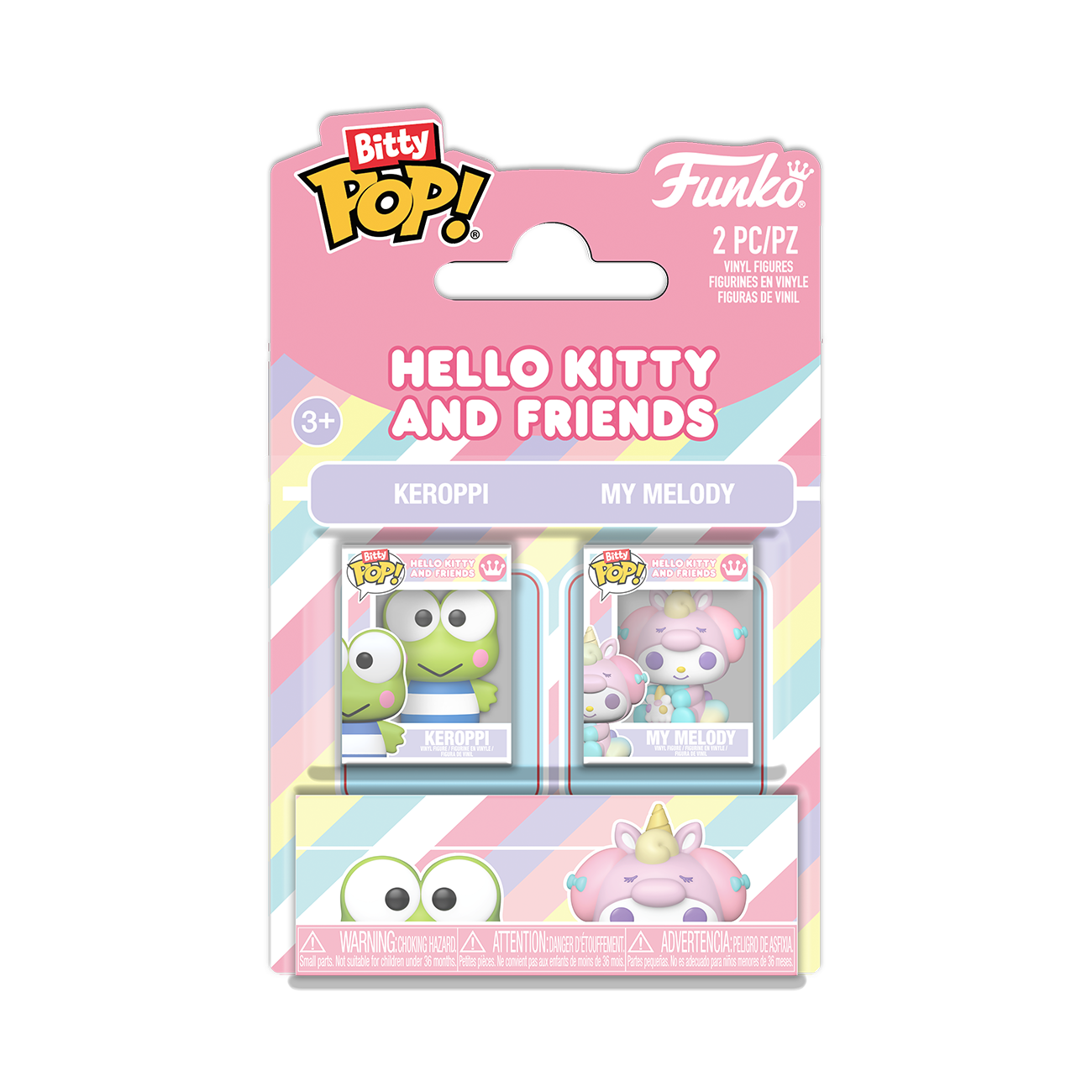 HELLO KITTY & FRIENDS - Keroppi & My Melody Funko Bitty Pop! 2-Pack