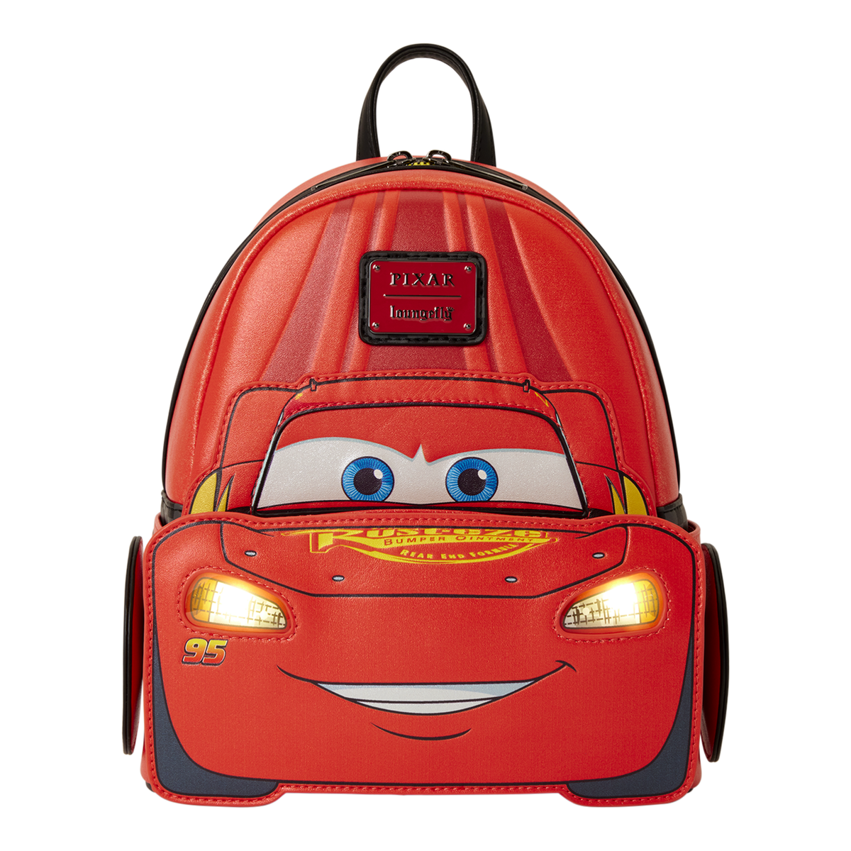 LOUNGEFLY : PIXAR - Cars Lightning McQueen Light-Up Mini Backpack