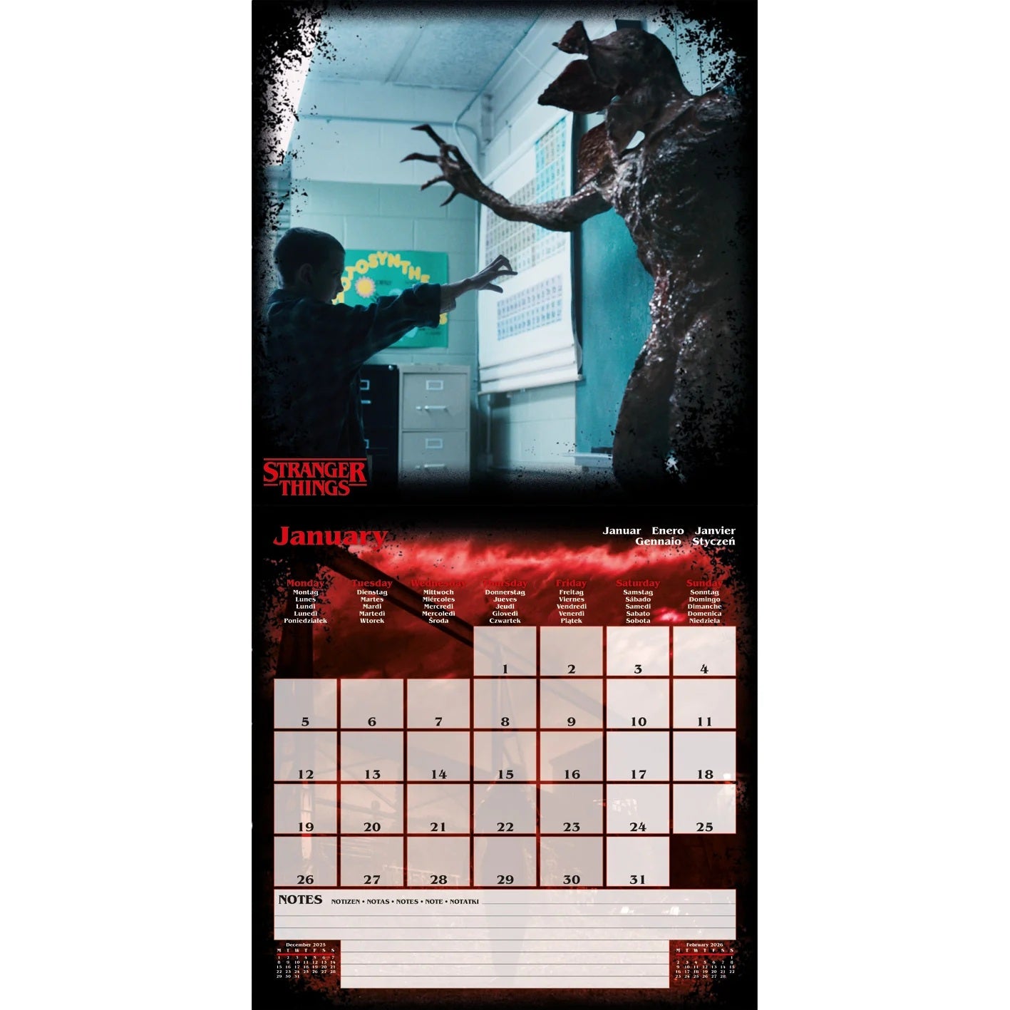 STRANGER THINGS - 2026 Calendar