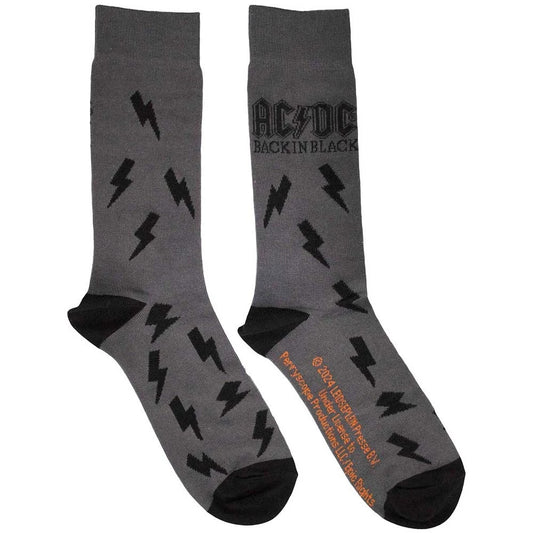 AC/DC - Back in Black Bolts (Charcoal Grey) (UK Size 6 - 11)
