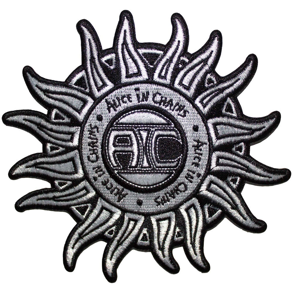 ALICE IN CHAINS - Sun Logo B&W Woven Patch