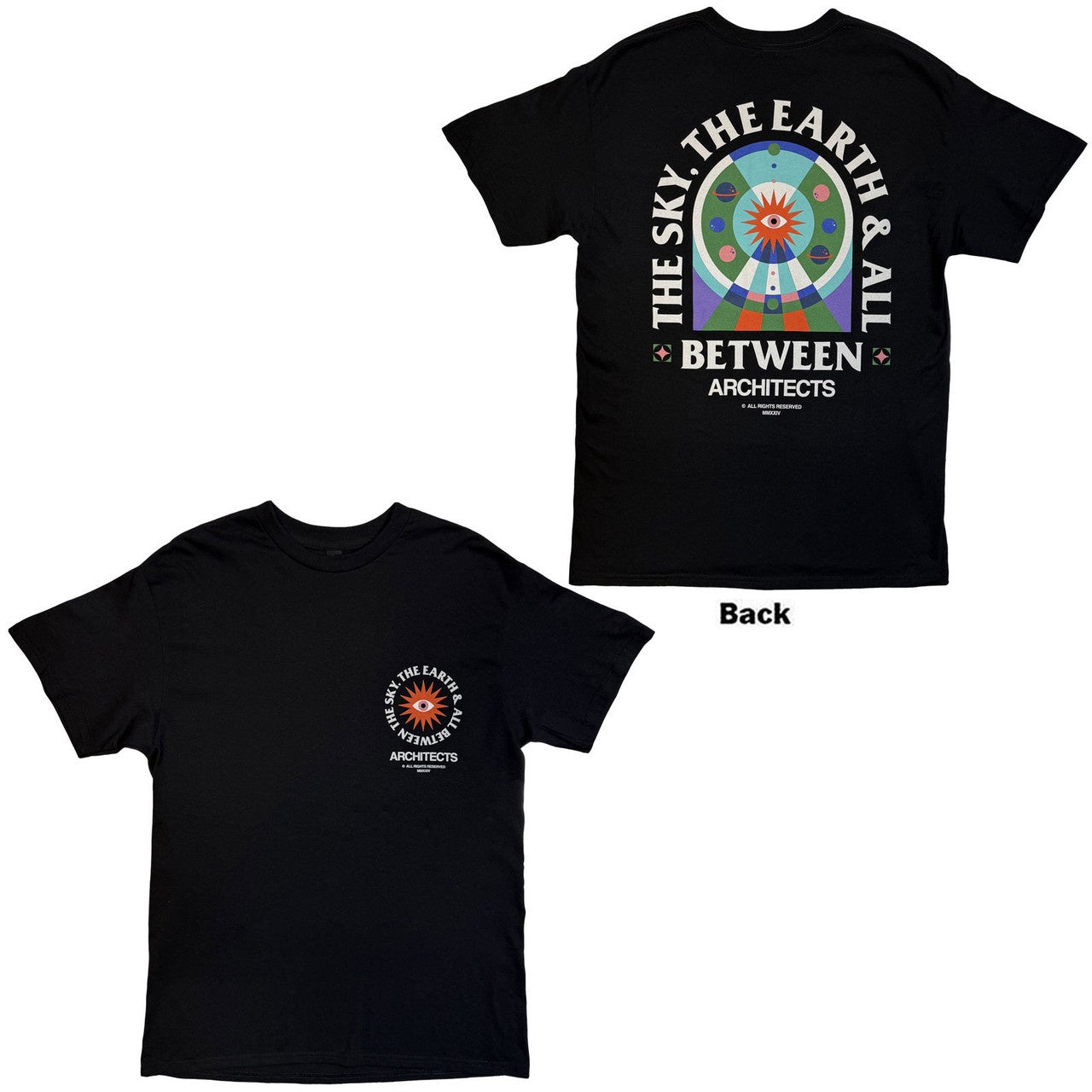 ARCHITECTS - TSTE & AB Solar System T-Shirt [Ex Tour Stock]