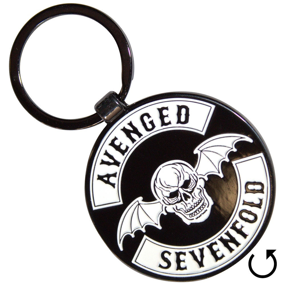 AVENGED SEVENFOLD - Deathbat Crest Metal Keyring
