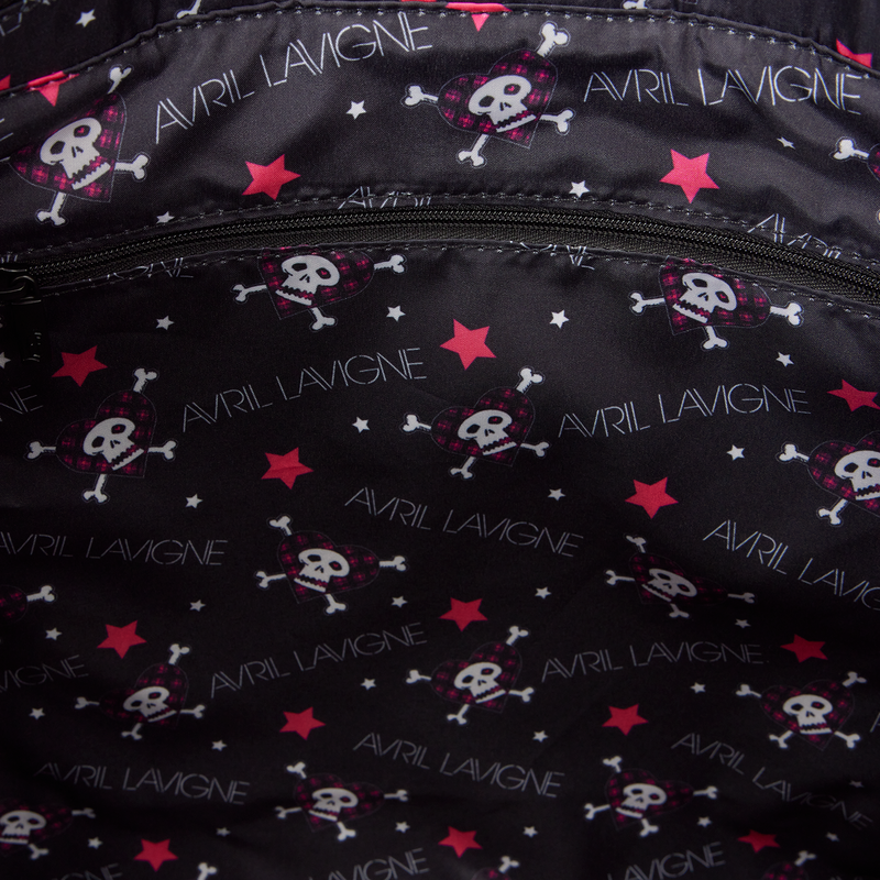 LOUNGEFLY : AVRIL LAVINGE - Logo Tote Crossbody Bag With Coin Bag