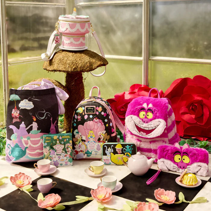 LOUNGEFLY : DISNEY - Alice In Wonderland Unbirthday Cake Canvas Tote Bag
