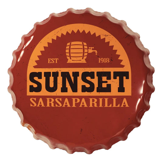 FALLOUT - Sunset Saraparilla Bottle Cap Tin Sign