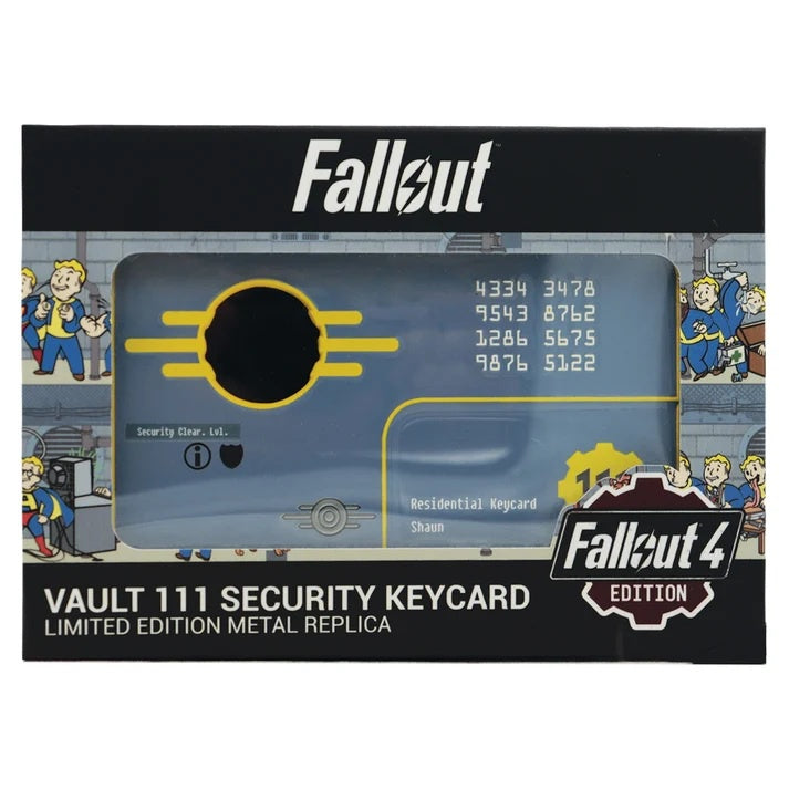 FALLOUT 4 - Vault 111 Security Keycard Limited Edition Replica