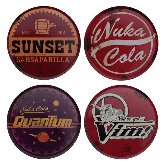 FALLOUT - Set Of 4 Metal Coasters
