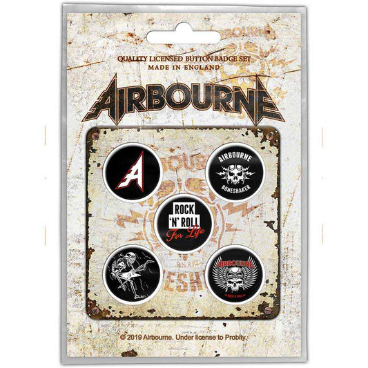 AIRBOURNE - Boneshaker Badge Pack
