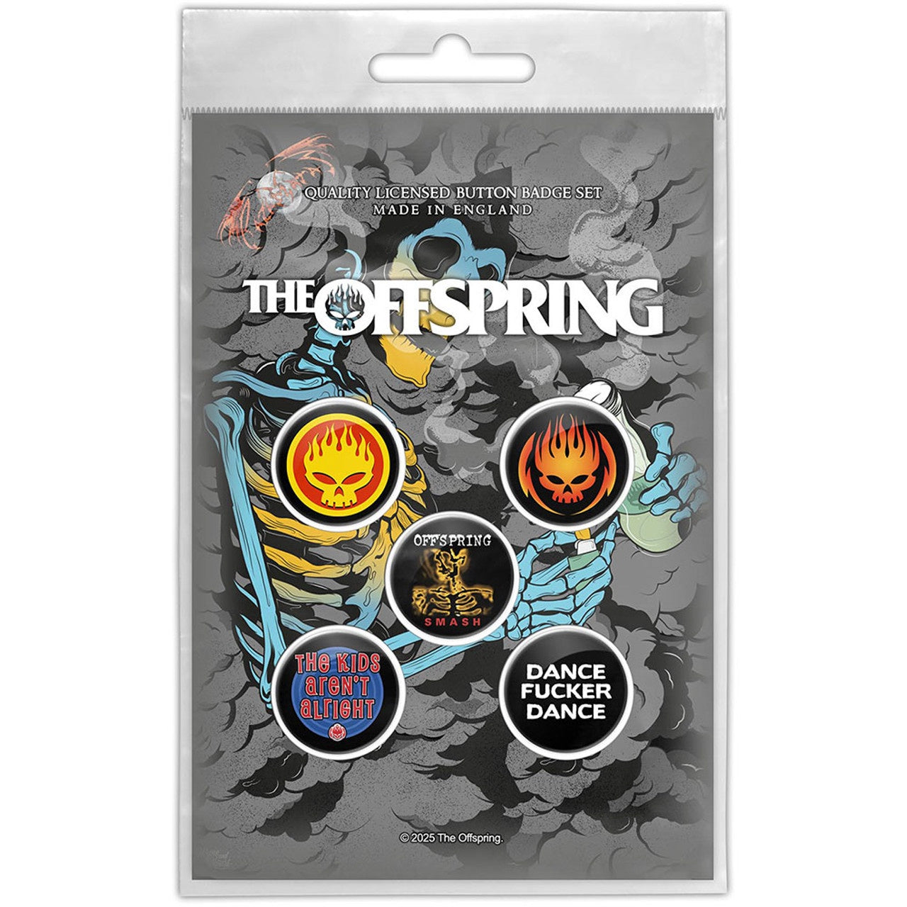 OFFSPRING - _Skeleton Molotov Badge Pack