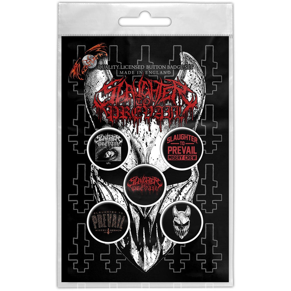 SLAUGHTER TO PREVAIL - Logo Button Badge Pack