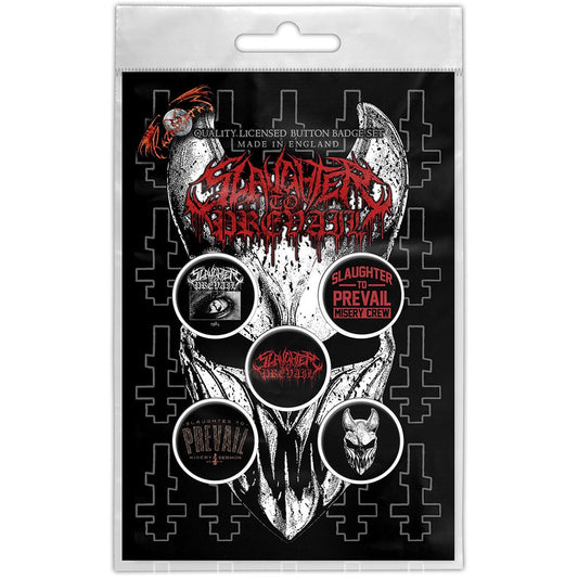 SLAUGHTER TO PREVAIL - Logo Button Badge Pack