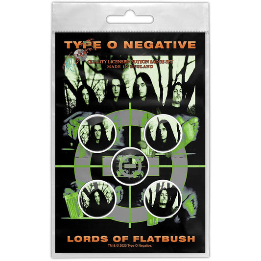 TYPE O NEGATIVE - Lords of Flatbush Button Badge Pack