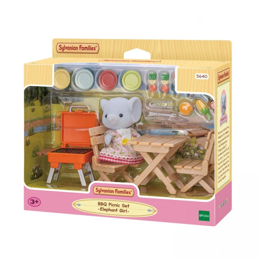 SYLVANIAN FAMILIES - BBQ Picnic Set - Elephant Girl