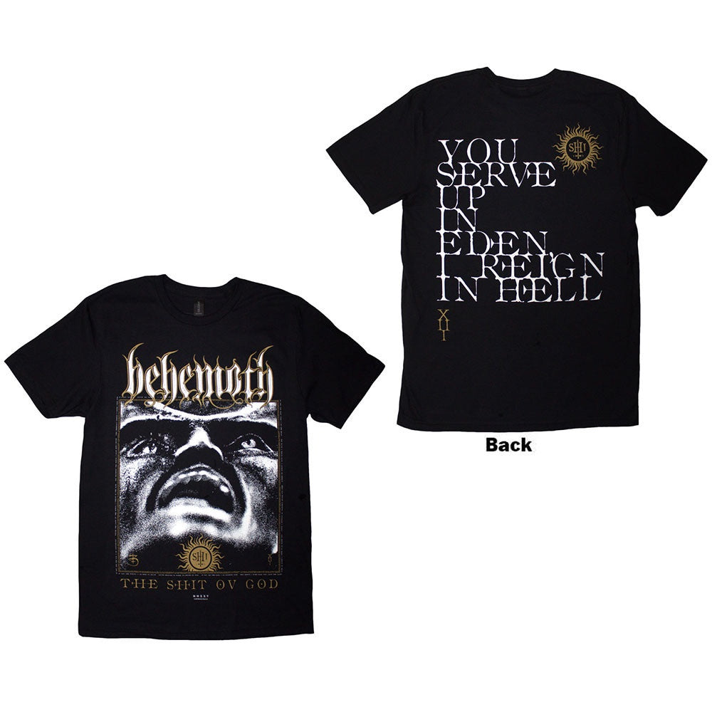 BEHEMOTH - The Shit Ov God Reign In Hell Back Print T-Shirt