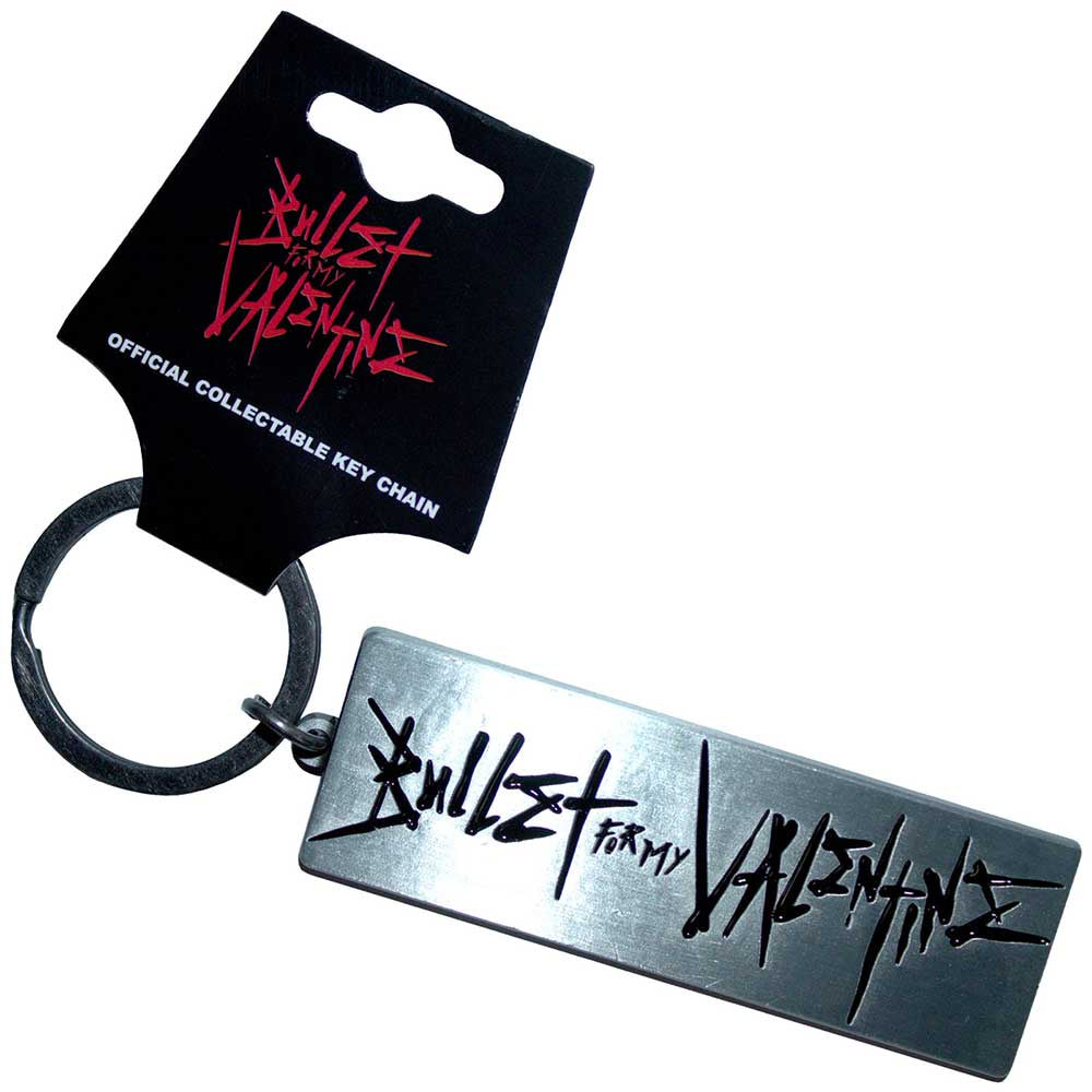 BULLET FOR MY VALENTINE - Engraved Logo Metal Keyring