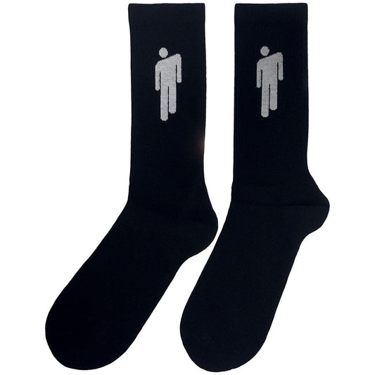 BILLIE EILISH - White Blohsh Black Socks (7-11)