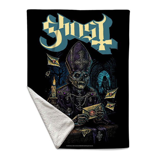 GHOST - Missive Sherpa Fleece Blanket (50" x 60")