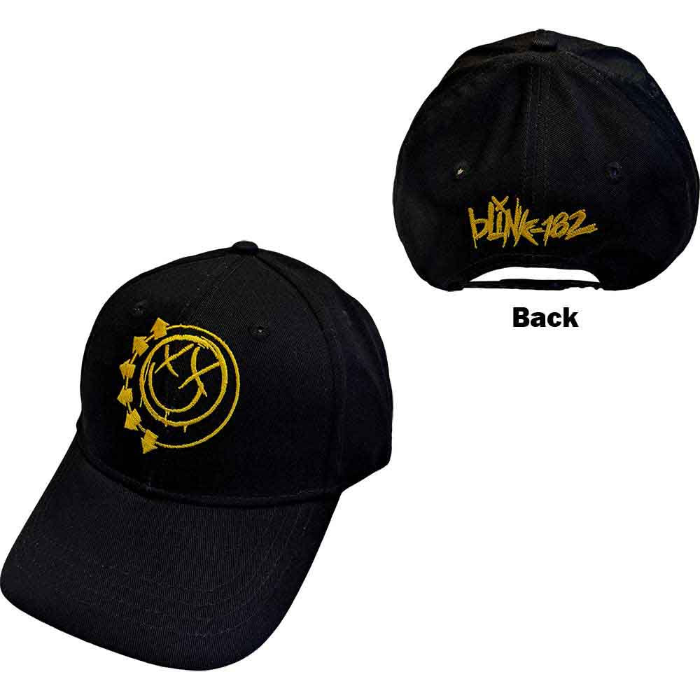 BLINK 182 - Yellow Six Arrow Smiley Baseball Cap