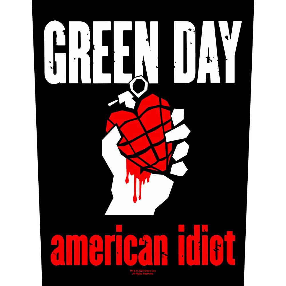 GREEN DAY - American Idiot Back Patch