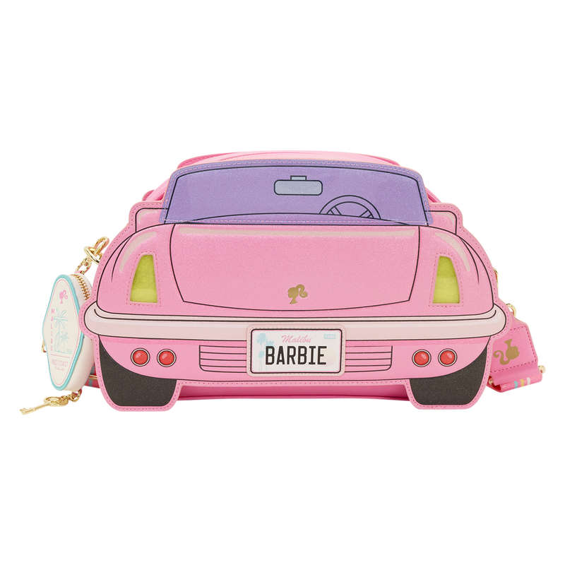 LOUNGEFLY : MATTEL - Barbie Corvette Car Light-Up Crossbody Bag with Coin Bag