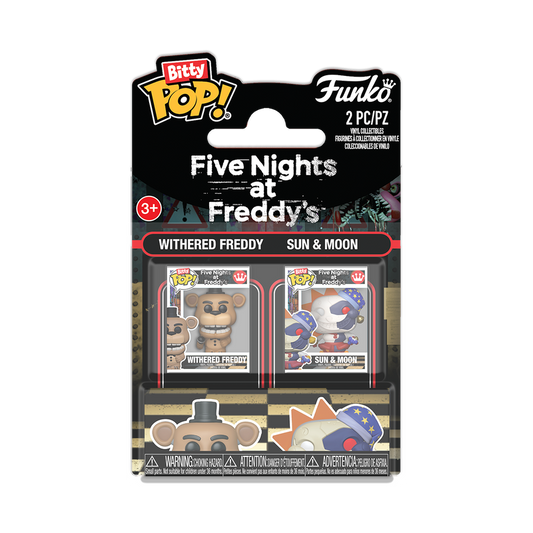 FIVE NIGHTS AT FREDDY'S - Freddy and Sun & Moon Funko Bitty Pop! 2-Pack