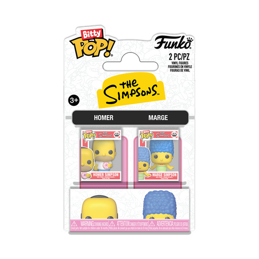 SIMPSONS - Homer & Marge Simpson Funko Bitty Pop! 2-Pack